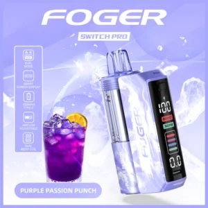 Purple Passion Punch Flavor Foger Switch Pro Kit 30K Puffs Disposable Vape - 5% Nic