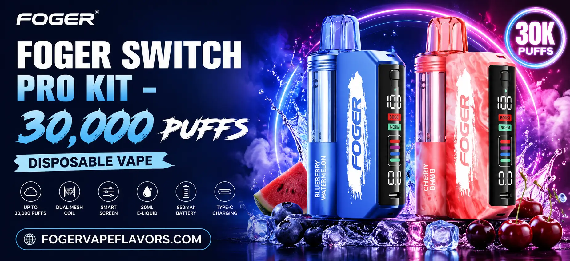 Foger Switch Pro Kit – 30000 Puffs Disposable Vape